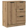 vidaXL Skjenk artisan eik 60x30x70 cm konstruert tre