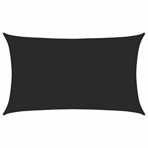vidaXL Solseil 160 g/m&sup2; svart 5x8 m HDPE