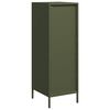 vidaXL Highboard olivengrønn 39x35x103,5 cm stål