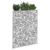 vidaXL Gabion h&oslash;ybed trapesform galvanisert st&aring;l 100x20x100 cm