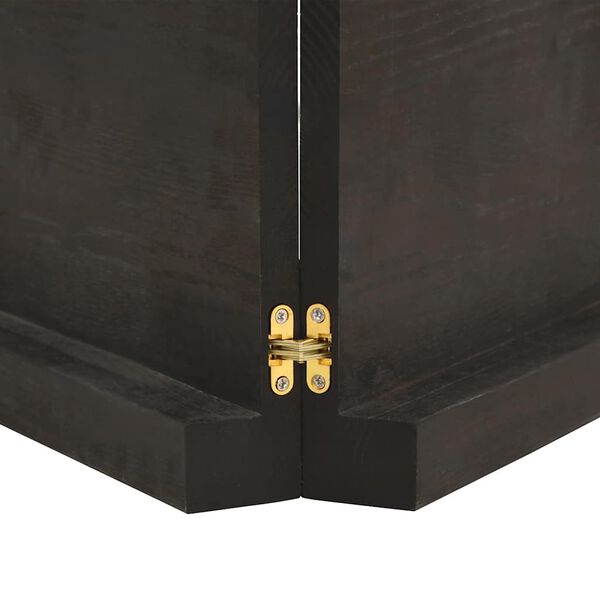 vidaXL Bordplate mørkegrå 220x50x6 cm behandlet eik naturlig kant