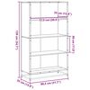 vidaXL Bokhylle sonoma eik 80,5x35x139 cm konstruert tre