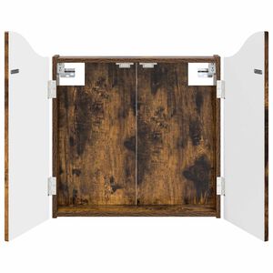 vidaXL Dartbrettskap R&oslash;kt Eik 56 x 12 x 63 cm Konstruert tre