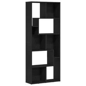 vidaXL Bokhylle svart eik 67x24x161 cm konstruert tre