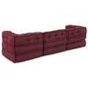 vidaXL Modulsofa 3 pcs Marron stoff