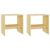 vidaXL Nattbord 2 stk 40x30,5x40 cm heltre gran