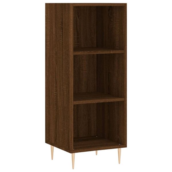 vidaXL Highboard brun eik 34,5x32,5x180 cm konstruert tre