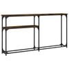 vidaXL Konsollbord r&oslash;kt eik 145x22,5x75 cm konstruert tre