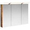 vidaXL Baderomsspeilskap R&oslash;kt eik 100 x 14,5 x 70 cm Konstruert tre