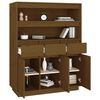 vidaXL Highboard honningbrun 89x40x116,5 cm heltre furu
