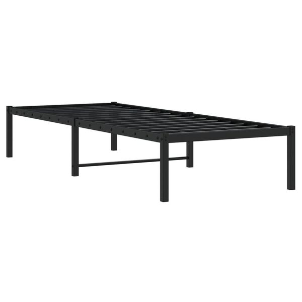 vidaXL Sengeramme i metall svart 80x200 cm
