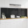 vidaXL Kj&oslash;kkenbakplate 2 pcs Svart 100 x 60 cm herdet glass