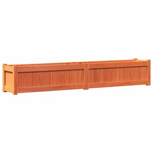 vidaXL Hageplantekasse voksbrun 180x31x31 cm heltre furu