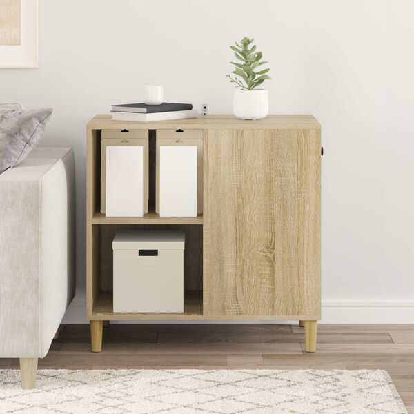 vidaXL Katt Hus Sonoma 72 x 42.5 x 70 cm Konstruert tre