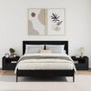 vidaXL Veggmonterte nattbord 2 stk svart 45x30x35 cm