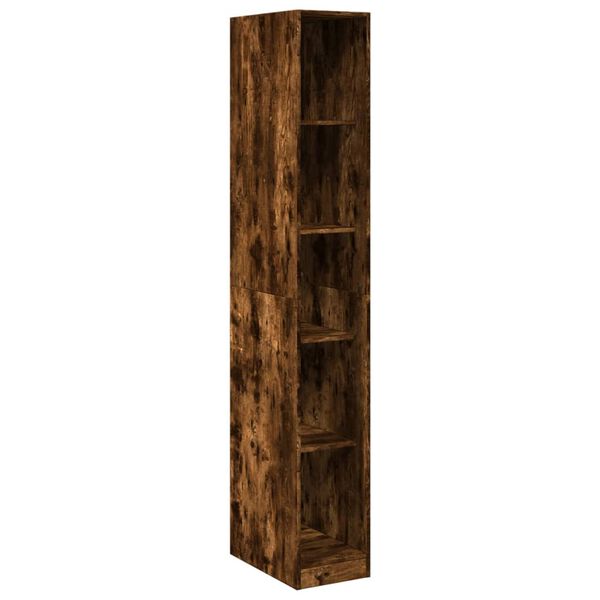 vidaXL Garderobe røkt eik 30x50x200 cm konstruert tre