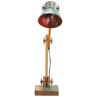 vidaXL Industriell bordlampe flerfarget rund 23x18x95 cm E27