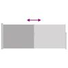 vidaXL Uttrekkbar sidemarkise 120 x 300 cm gr&aring;
