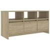 vidaXL TV-benk sonoma eik 102x37,5x52,5 cm konstruert tre