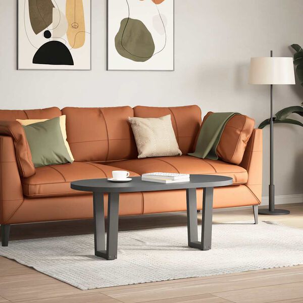 vidaXL Salongbordben V-formet 2 stk antrasitt 28 x (42-43,3) cm stål