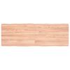 vidaXL Bordplate lysebrun 120x40x(2-4)cm behandlet heltre naturlig