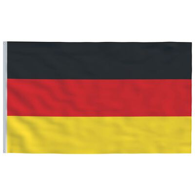 vidaXL Tysk flagg og stang 6,23 m aluminium