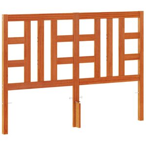 vidaXL Hodegavl voksbrun 135 cm heltre furu