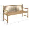vidaXL Hagebenk 150 cm teak