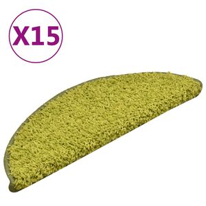 vidaXL Trappetrinnstepper 15 stk gr&oslash;nn 56x17x3 cm