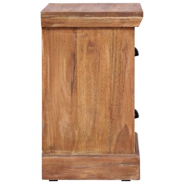 vidaXL Nattbord 40x30x50 cm heltre teak
