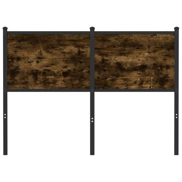 vidaXL Utskiftbar sengegavl r&oslash;kt eik 120 cm konstruert tre og st&aring;l