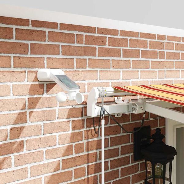 vidaXL Innvendbar Markise Gul og oransje 500 &times; 300 cm