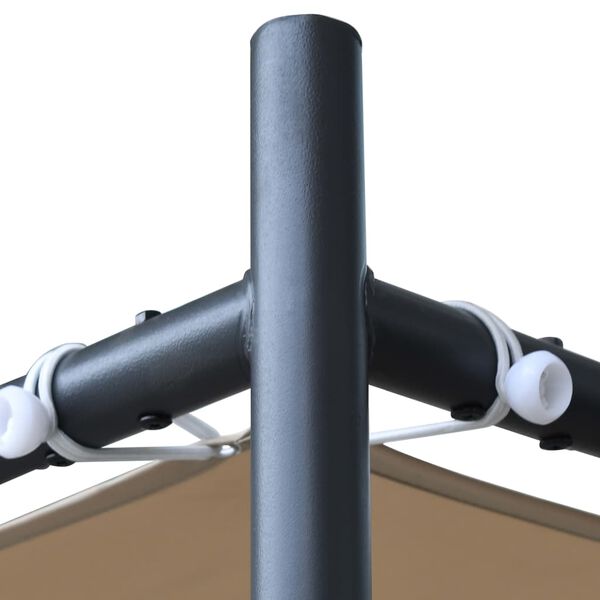 vidaXL Paviljong med tak 4x4 m beige