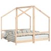 vidaXL Barnesengeramme 2x(80x160) cm heltre furu