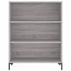 vidaXL Highboard grå sonoma 69,5x34x180 cm konstruert tre
