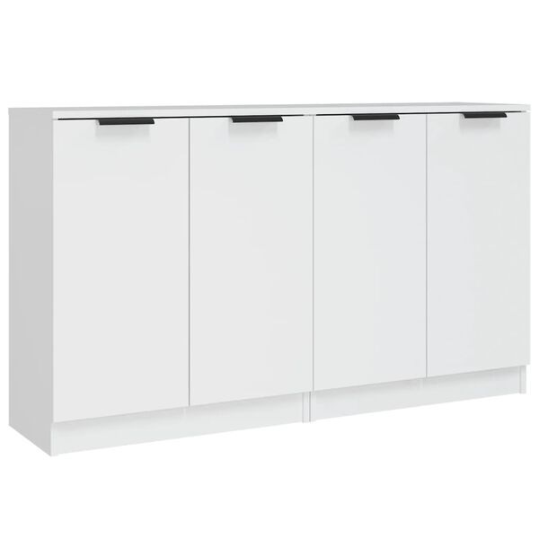 vidaXL Skjenker 2 stk hvit 60x30x70 cm konstruert tre
