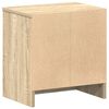vidaXL Nattbord med skuff sonoma eik 39x28x41 cm