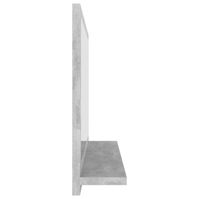 vidaXL Baderomsspeil betonggrå 60x10,5x37 cm sponplate