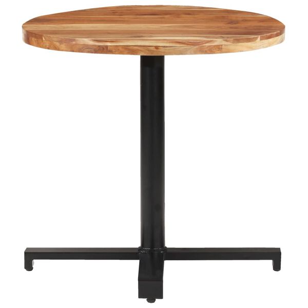 vidaXL Bistrobord rundt &Oslash;80x75 cm heltre akasie