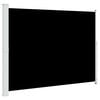 vidaXL Uttrekkbar sidemarkise 220x314 cm svart