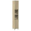 vidaXL Baderomsskap sonoma eik 30x30x190 cm konstruert tre