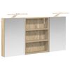 vidaXL Baderomsskapsett 3 stk. 100 x 10,5 x 50 cm Konstruert tre