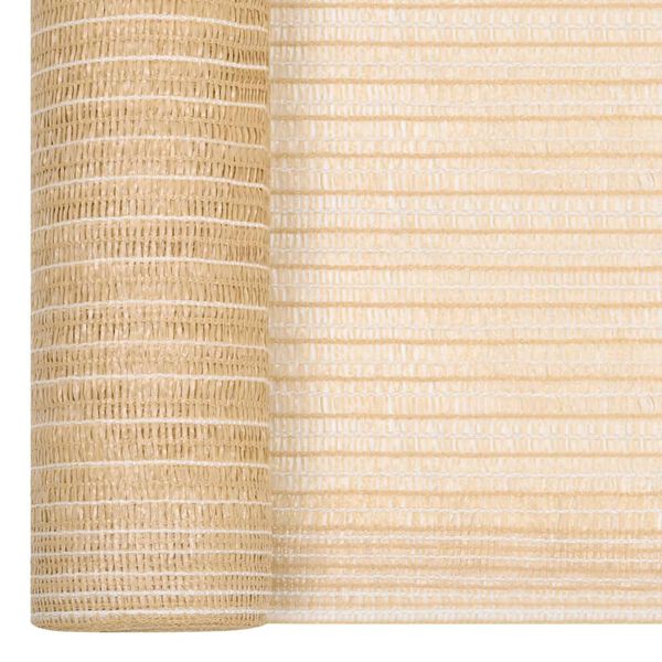 vidaXL Skjermnett beige 1x10 m HDPE 150 g/m&sup2;