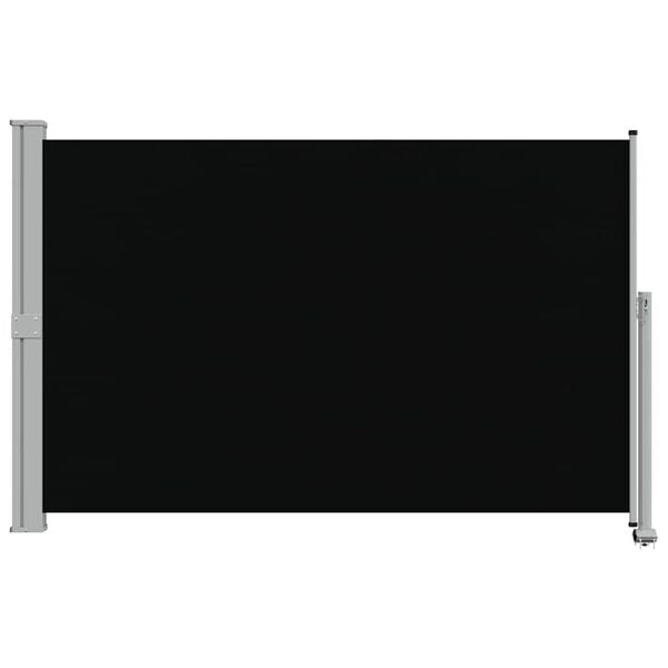 vidaXL Uttrekkbar sidemarkise 160 x 300 cm svart