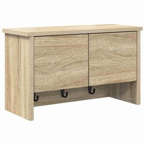 vidaXL Vegghengt kleshenger Veggmontert Sonoma eik 50 x 20 x 30 cm