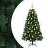 vidaXL Kunstig juletre med julekule 120 cm 150 LED-lys Varmhvit