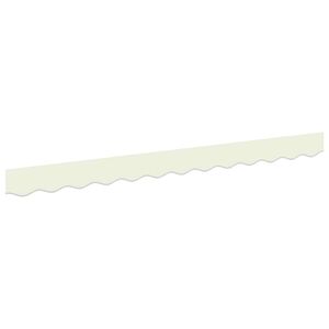 vidaXL Markisekant erstatning Kremstripe 230 x 20 cm Polyester