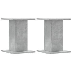 vidaXL Plantestativer 2 stk betonggr&aring; 30x30x40 cm konstruert tre