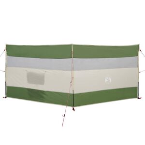 vidaXL Vindskjerm for camping gr&oslash;nn 340x130 cm vanntett