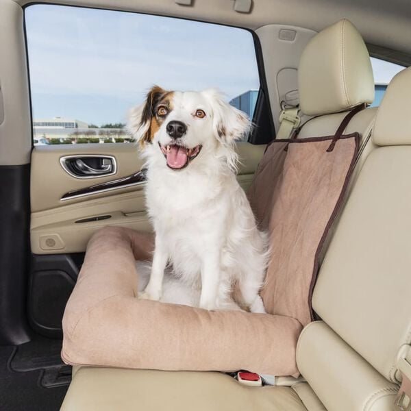 Happy Ride Hundeseng Car Cuddler liten brun